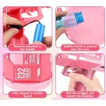 Maxi pistole na bubliny - 132 bublin růžová