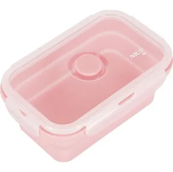 Kempingové nádobí Skládací svačinový box NILS Camp NC4105 500ml růžový