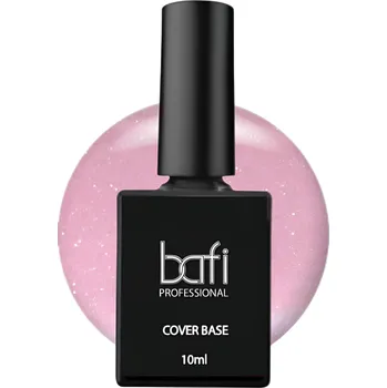 Lak na nehty BAFI Cover Base Glitter 005, 10 ml