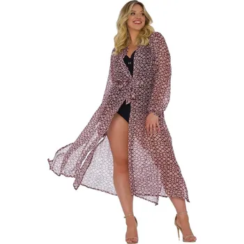 Oblečení a móda Dámské pareo 14 D81SZ růžová vzor - Self M