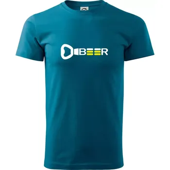 Pánská móda Otvírák Beer - Klasické pánské triko vyšší gramáže - M ( Petrolejová )