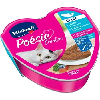 Krmivo pro kočku VITAKRAFT Cat Poésie Création Gelée Salmon & Spinach 85g