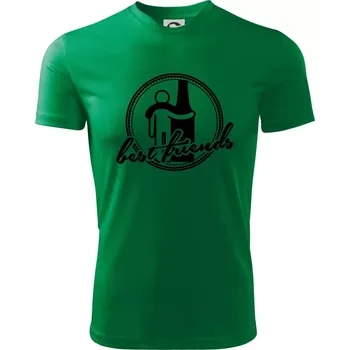 Best friends pivo - Dětské triko sportovní (dresovina) - 146 cm/10 let ( Středně zelená )
