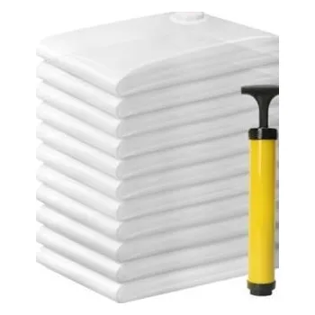 Pytel na prádlo Vakuový pytel sada 10 ks 50x70cm velikostí + PUMPA