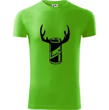 Pánské oblečení Pivo plechovka - Viper FIT - Pánské zůžené tričko - S ( Apple Green )