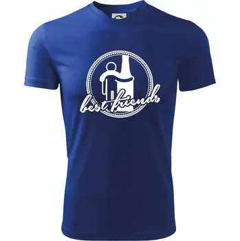 Chlapecké tričko Best friends pivo - Dětské triko sportovní (dresovina) - 122 cm/6 let ( Královská modrá )