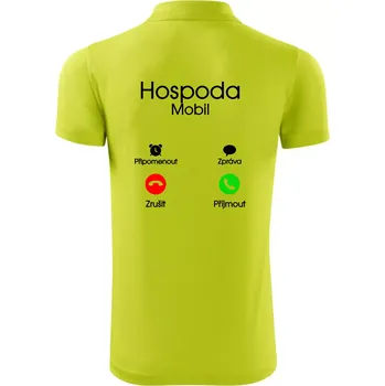 Pánská košile Hospoda volá - Polokošile Victory sportovní (dresovina) - S ( Limetková )