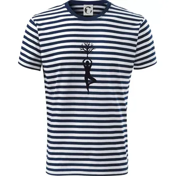 Pánské oblečení Yoga strom - Triko na vodu - L ( Prouhovaná )