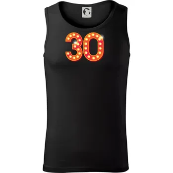 Čísla žárovky 30 - Tílko pánské Core - M ( Černá )