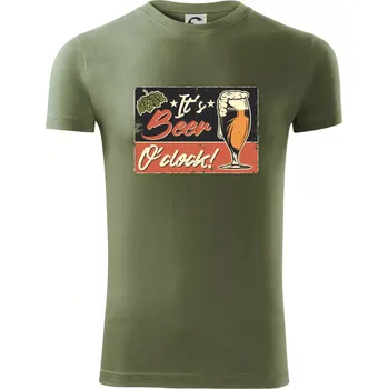 Pánské oblečení Čas na pivo - Viper FIT - Pánské zůžené tričko - 3XL ( Khaki )