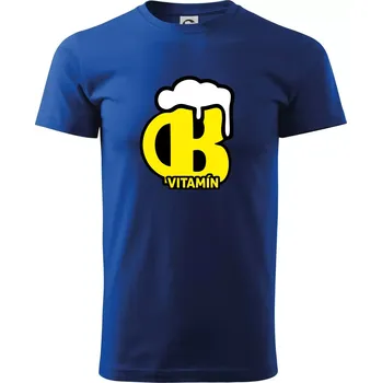 Pánské tričko Pivo vitamín B - Triko extra velké (5-8XL) - 8XL ( Královská modrá )