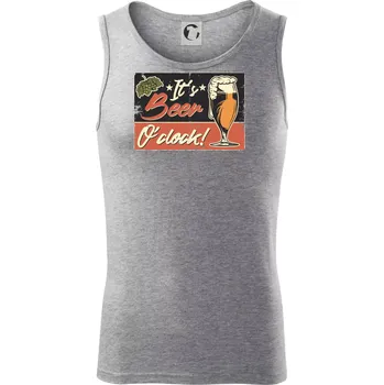 Čas na pivo - Tílko pánské Core - XL ( Tmavě šedý melír )