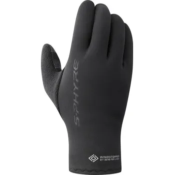 Cyklistické rukavice SHIMANO Cyklistické rukavice dlouhoprsté - S-PHYRE THERMAL - černá M