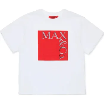 Chlapecké tričko Dětské bavlněné tričko MAX&Co. MAXT1F T-SHIRT MX0005 bílá 00X, vel. 175