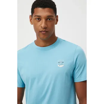 Pánské tričko Bavlněné tričko Medicine pánské, tyrkysová barva, s potiskem RW25.TSM212 56X, vel. L