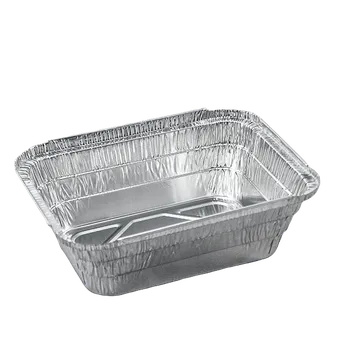 Jednorázové nádobí EcoPack Hliníková miska hranatá 470 ml 14,5x12x4,1 cm bal/100 ks