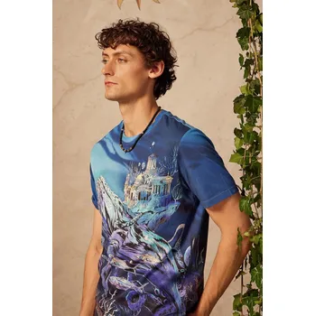 Pánské tričko Bavlněné tričko Medicine pánské, tmavomodrá barva RW25-TSM251 59A, vel. M