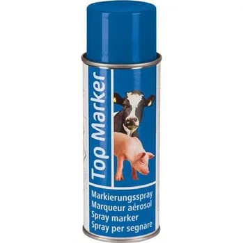 Značení hospodářského zvířete KERBL Sprej značkovací TopMarker modrý / 200ml