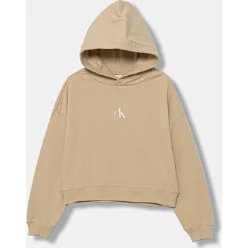 Dámská mikina Mikina Calvin Klein Jeans IG0IG02755.9BYA béžová 12X, vel. 170