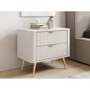 Noční stolek Wosial 2S, Barva: pískovo béžová MIRJAN 5903211326813