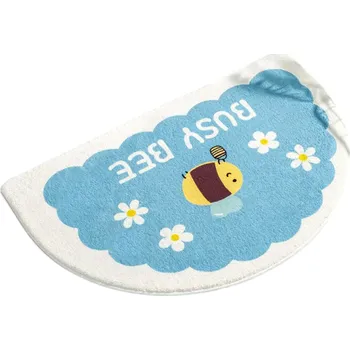 Koupelnová předložka Měkký kobereček 40 x 60 cm Med a včely Savá protiskluzová koupelnová rohož Podložka pod nohy Toaleta Koupelna Malý domácí koberec