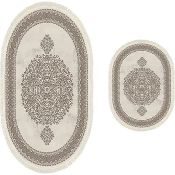 Koupelnová předložka Béžové koupelnové předložky v sadě 2 ks – Foutastic ID_1576070