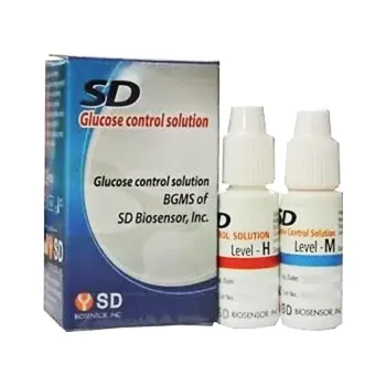 Odběrové pero Kontrolní roztok pro ověření funkce glukometru SD