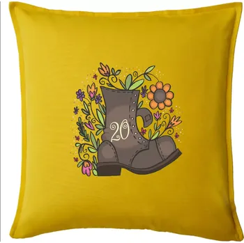 Polštář Stará bota 20 - Polštář 50x50 - 50x50 - Pouze potah ( Žlutá )