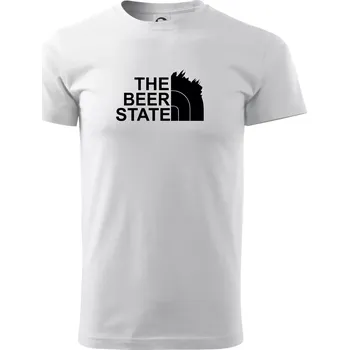 Pánské tričko The Beer State - Praha - Triko extra velké (5-8XL) - 8XL ( Bílá )
