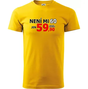 Pánské tričko Není mi 60 - Triko extra velké (5-8XL) - 6XL ( Žlutá )