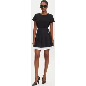 Dámská sukně KARL LAGERFELD Mini sukně A3W12021 Černá Regular Fit 46