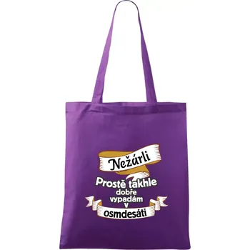Nežárli pro pány 80 - Taška bavlněná - 42 x 38 cm ( Fialová )