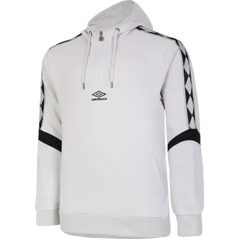Pánská mikina Umbro Diamond Taped Half-Zip Hoodie Lunar Rck/Black Small