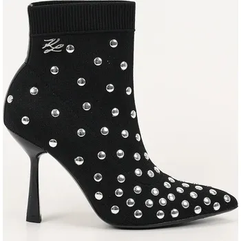 Dámské kozačky Nízké kozačky Karl Lagerfeld PANDARA dámské, černá barva, na podpatku, KL31367 KL31367.K0S 99X, EUR 40