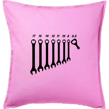 Polštář Opravář piva - Polštář 50x50 - 50x50 - Pouze potah ( Růžová )