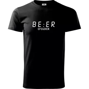 Pánské tričko Beer hodiny - Triko extra velké (5-8XL) - 7XL ( Černá )