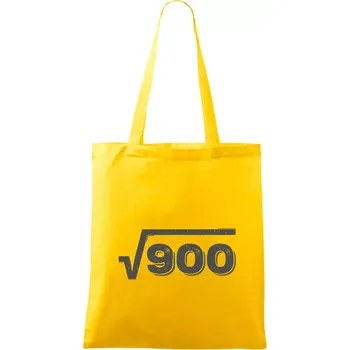 Nákupní taška Narozeniny odmocnina 30 - Taška bavlněná - 42 x 38 cm ( Žlutá )