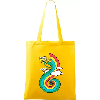 Piju jako duha (Pecka design) - Taška bavlněná - 42 x 38 cm ( Žlutá )