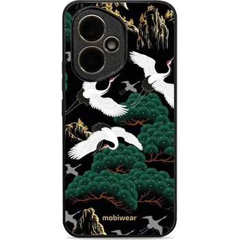 Pouzdro na mobilní telefon Lesklý kryt Mobiwear Glossy - Honor 400 - G042G - Jeřábi (Prémiové lesklé pouzdro, obal, kryt Mobiwear Glossy na mobil Honor 400 - G042G - Jeřábi, materiál Plast + TPU silikon - krytí po všech stranách, neošoupatelný potisk, tenké provedení, možnost)