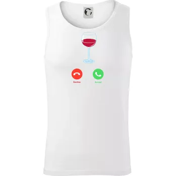 Víno volá (Pecka design) - Tílko pánské Core - M ( Bílá )