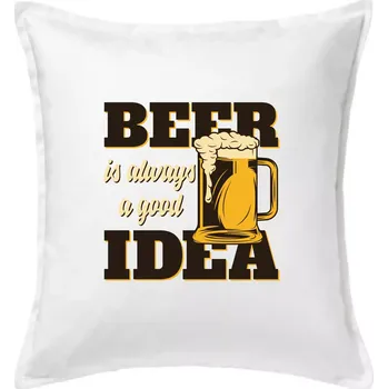Polštář Beer idea - Polštář 50x50 - 50x50 - Pouze potah ( Bílá )