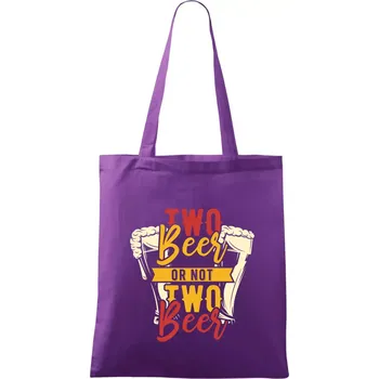 Two beer or not two beer - Taška bavlněná - 42 x 38 cm ( Fialová )