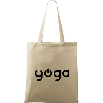 Nákupní taška Power yoga logo - Taška bavlněná - 42 x 38 cm ( Naturální )