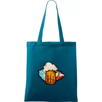 Český pivař (lulu_art) - Taška bavlněná - 42 x 38 cm ( Petrolejová )