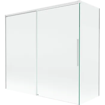 Vanová zástěna Mexen Rox dvoukřídlé sprchové dveře, zasouvací 170 + 75 x 150 cm, transparentní, bílá - 8C9-170-075-20-00 Vanové zástěny