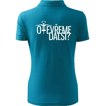 Otevřeme další? - Polokošile dámská Pique Polo - 2XL ( Tmavý tyrkys )