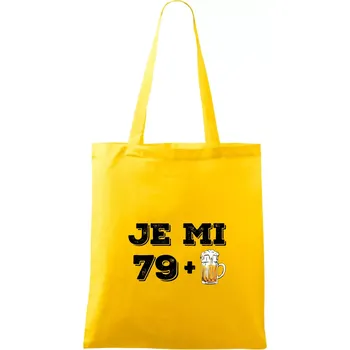 Je mi 80 pivo - Taška bavlněná - 42 x 38 cm ( Žlutá )