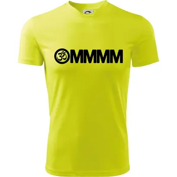 Yoga mmm - Dětské triko sportovní (dresovina) - 146 cm/10 let ( Neonově žlutá )