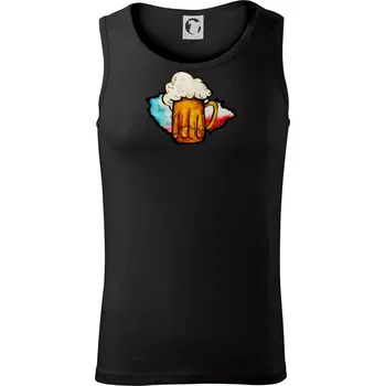 Pánské termoprádlo Český pivař (lulu_art) - Tílko pánské Core - M ( Černá )