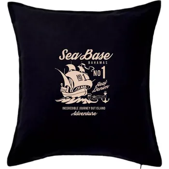 Polštář Sea Base - Polštář 50x50 - 50x50 - Pouze potah ( Černá )